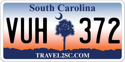 SC license plate VUH372