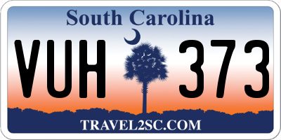 SC license plate VUH373