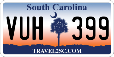 SC license plate VUH399