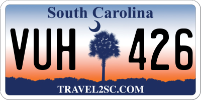 SC license plate VUH426