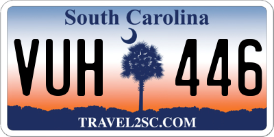 SC license plate VUH446
