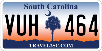 SC license plate VUH464