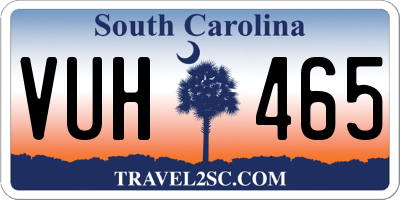 SC license plate VUH465