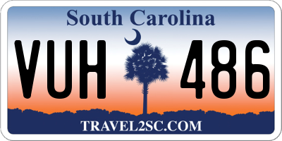SC license plate VUH486