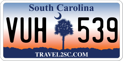 SC license plate VUH539