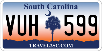 SC license plate VUH599