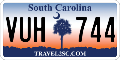 SC license plate VUH744