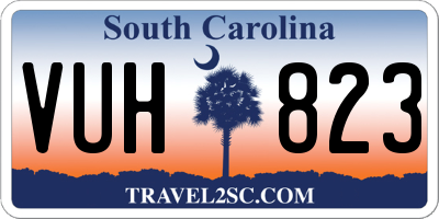 SC license plate VUH823