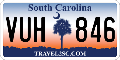 SC license plate VUH846