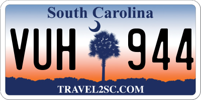 SC license plate VUH944
