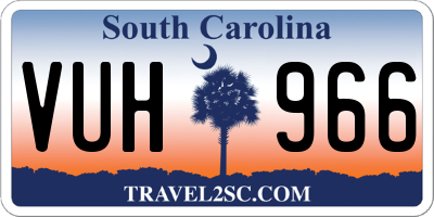 SC license plate VUH966