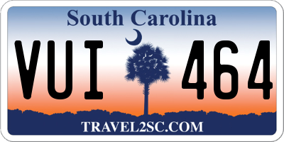 SC license plate VUI464