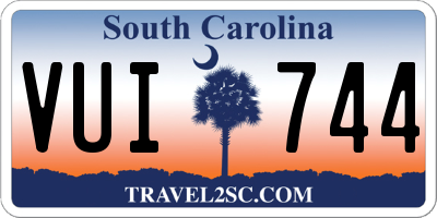 SC license plate VUI744