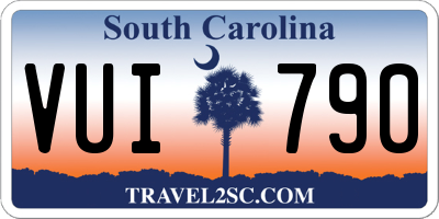 SC license plate VUI790