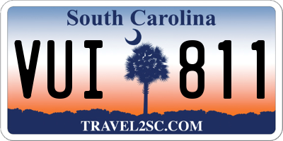 SC license plate VUI811