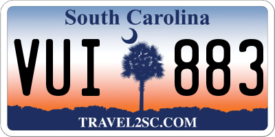 SC license plate VUI883