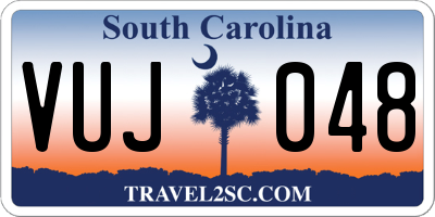 SC license plate VUJ048