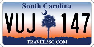SC license plate VUJ147
