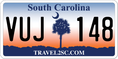 SC license plate VUJ148