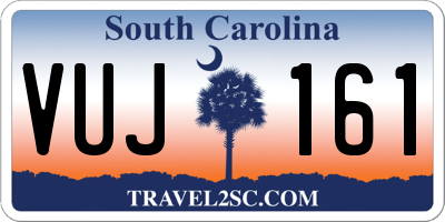 SC license plate VUJ161