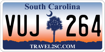 SC license plate VUJ264