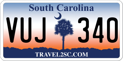 SC license plate VUJ340