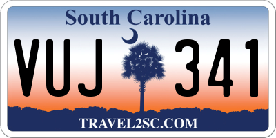 SC license plate VUJ341