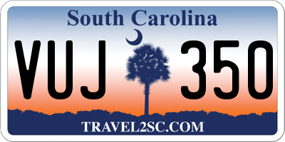 SC license plate VUJ350