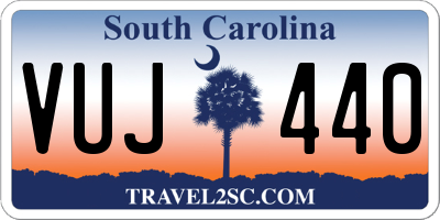 SC license plate VUJ440