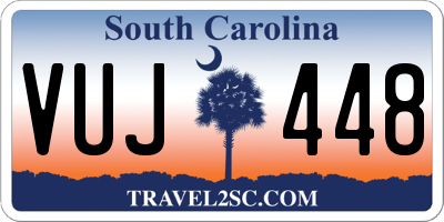 SC license plate VUJ448
