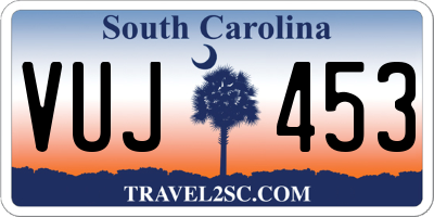 SC license plate VUJ453