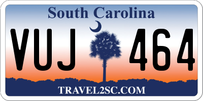 SC license plate VUJ464