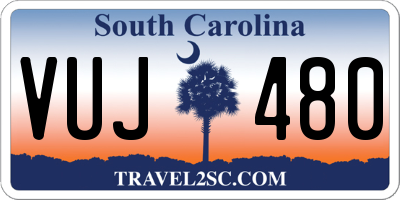 SC license plate VUJ480