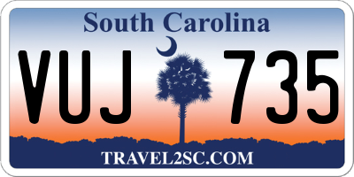 SC license plate VUJ735