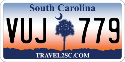 SC license plate VUJ779