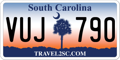SC license plate VUJ790