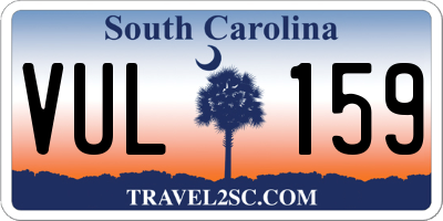 SC license plate VUL159