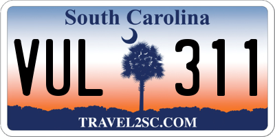 SC license plate VUL311