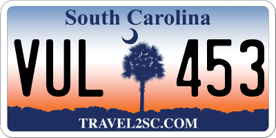 SC license plate VUL453