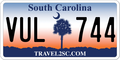SC license plate VUL744