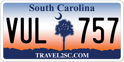 SC license plate VUL757
