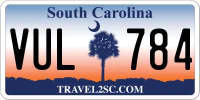 SC license plate VUL784