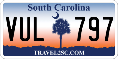SC license plate VUL797