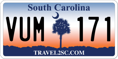 SC license plate VUM171