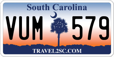 SC license plate VUM579