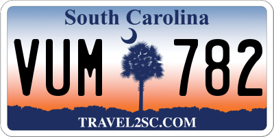 SC license plate VUM782