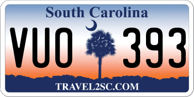 SC license plate VUO393
