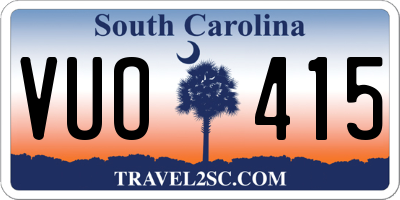 SC license plate VUO415