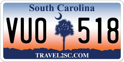SC license plate VUO518