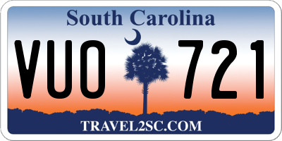 SC license plate VUO721